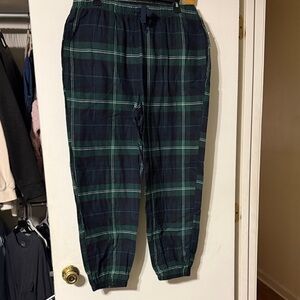 Women’s Green and Blue Plaid pj Pants